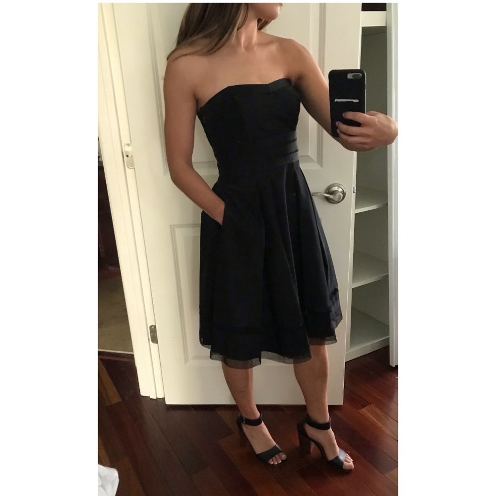 Black Strapless Dress
